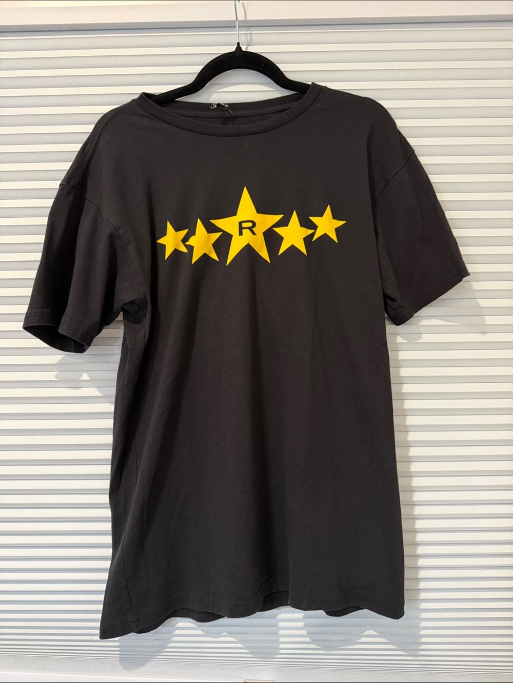 Rogue Black Short-Sleeve Tee with Yellow Star Row